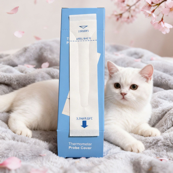 Vienkartinis gyvsidabrio termometro gaubtas burnos ir tiesiosios žarnos naudojimui (kūdikiai ir namų augintiniai)