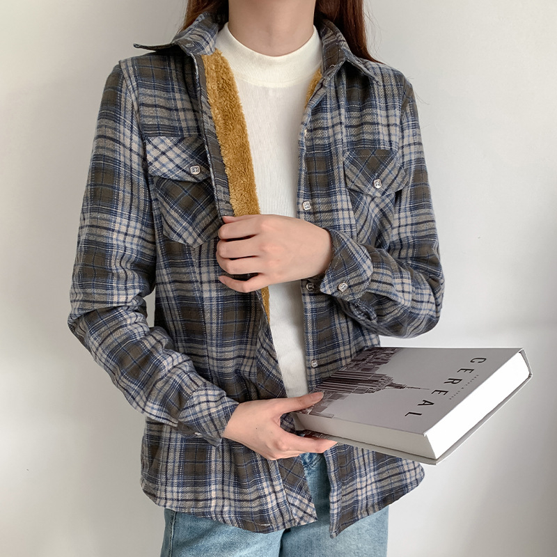 Poliesteriniai marškiniai su patchwork raštu, kasdienis stilius, ilgos rankovės, siauras siluetas