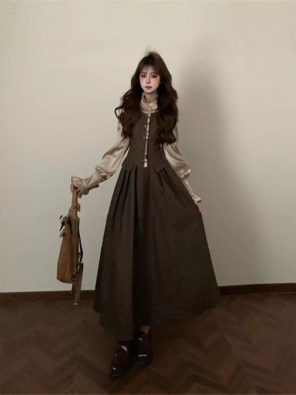 Set sako i suknja, jednobojan, dugi rukavi, poliester