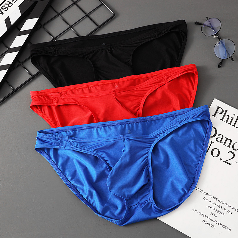 Muške gaćice tip briefs s U-oblikom džepa, niska struka, prozračan najlon pleteni materijal (80–90% najlona)