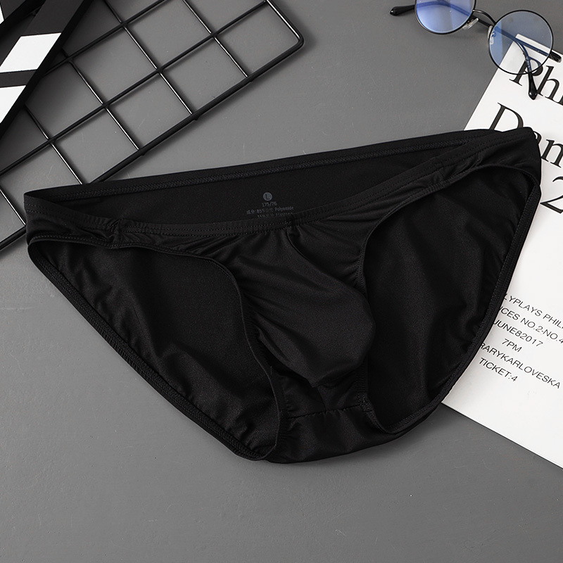 Muške gaćice tip briefs s U-oblikom džepa, niska struka, prozračan najlon pleteni materijal (80–90% najlona)