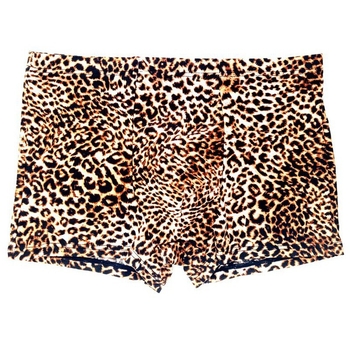 Muške bokserice s niskim strukom, uske, leopard uzorak, najlon materijal, podstava prepona najlon