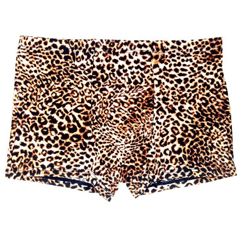 Muške bokserice s niskim strukom, uske, leopard uzorak, najlon materijal, podstava prepona najlon