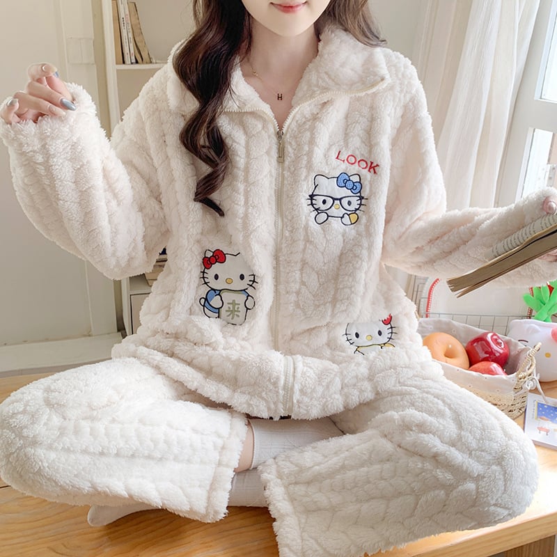 Motinystės pižamos komplektas maitinti – rudens‑žiemos 2025, Jacquard velvetas, 100% poliesteris, 251–300 g/m² storis, ilgomis rankovėmis, ilgos kelnės, plus dydis, mielas stilius