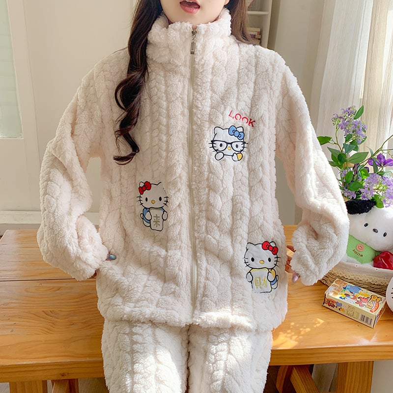 Motinystės pižamos komplektas maitinti – rudens‑žiemos 2025, Jacquard velvetas, 100% poliesteris, 251–300 g/m² storis, ilgomis rankovėmis, ilgos kelnės, plus dydis, mielas stilius