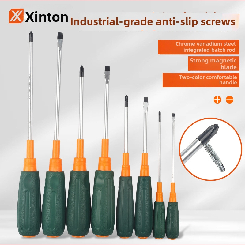 Xinton kryžminio galvos atsuktuvų rinkinys, pramoninės klasės, magnetinis ir izoliotas, chromo-vanadžio plienas Cr-V