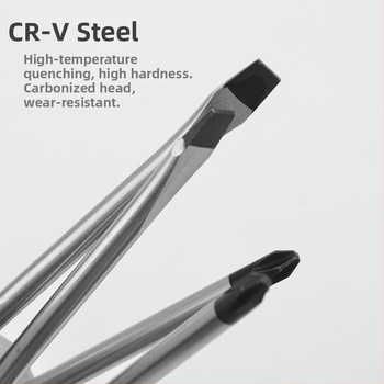 PH1 Philips atsuktuvas su kryžine galva, chromo-vanadžio plienas, magnetinis, plastikine rankena, daugiafunkcinis