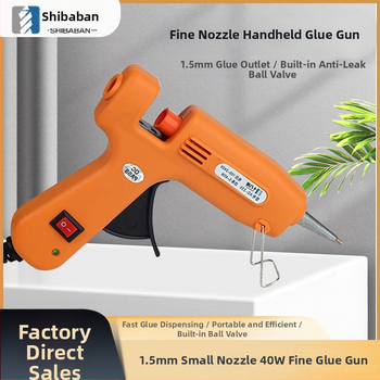 Class 18 40W klijų pistoleto su siauru antgaliu, su klijų lazdelėmis, 1,5 mm antgalis, rankinis anti-drift