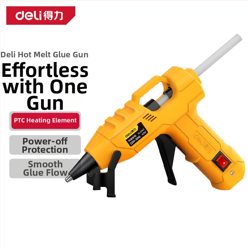 Deli DL2540 Karšto lydymo klijų pistolė namų naudojimui – aukšta klampumas, stiprus prisirišimas