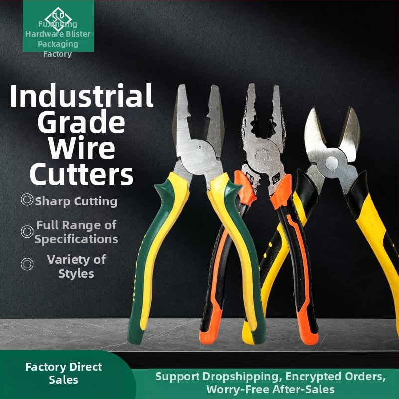 Комплект клещи: заключващи клещи, клещи за тел, диагонални клещи, клещи с дълги носове; обща дължина 200 мм; челюсти от Malle steel; PVC дръжки; капацитет на рязане 4 мм