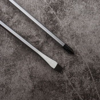 Magnetinis atsuktuvas su kryžmine ir plokščia galva, skaidrus rankena, 45# plienas