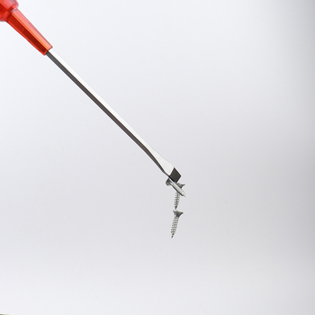 Magnetinis atsuktuvas su kryžmine ir plokščia galva, skaidrus rankena, 45# plienas