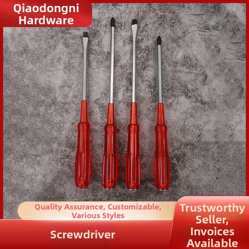 Magnetinis atsuktuvas su kryžmine ir plokščia galva, skaidrus rankena, 45# plienas