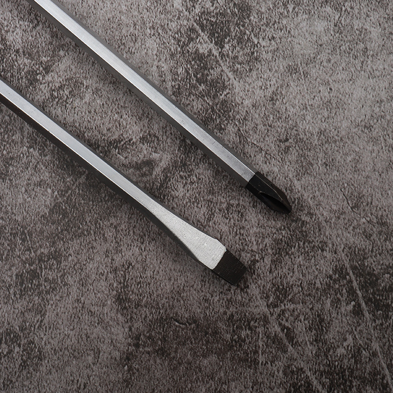 Magnetinis atsuktuvas su kryžmine ir plokščia galva, skaidrus rankena, 45# plienas