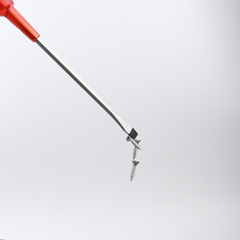 Magnetinis atsuktuvas su kryžmine ir plokščia galva, skaidrus rankena, 45# plienas