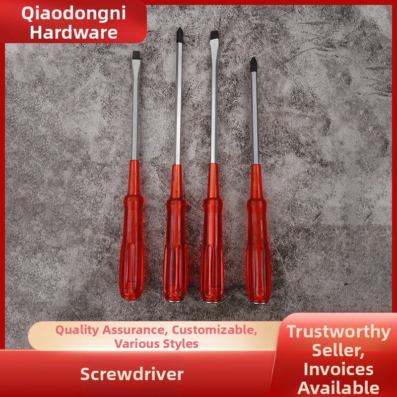 Magnetinis atsuktuvas su kryžmine ir plokščia galva, skaidrus rankena, 45# plienas