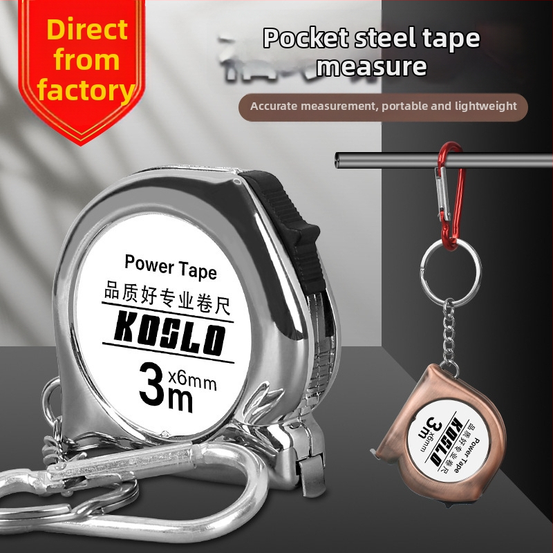 Κλειδοθήκη με μετροταινία, ρετρό καρτούν σχέδιο, ατσάλινος χάρακας, συμπαγής σχεδιασμός