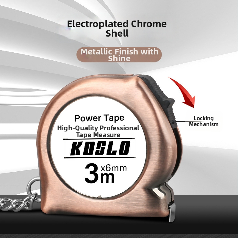 Κλειδοθήκη με μετροταινία, ρετρό καρτούν σχέδιο, ατσάλινος χάρακας, συμπαγής σχεδιασμός