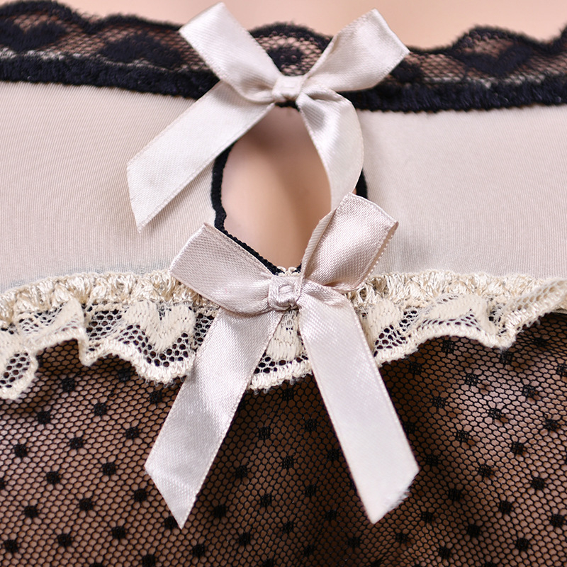 Meeste pitsilised võrg aluspesu sõlmega, madal vöökoht, nailon, 80–90% nailon