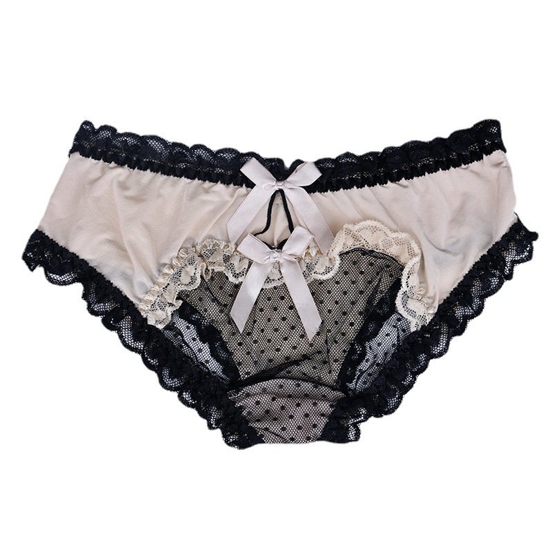 Meeste pitsilised võrg aluspesu sõlmega, madal vöökoht, nailon, 80–90% nailon