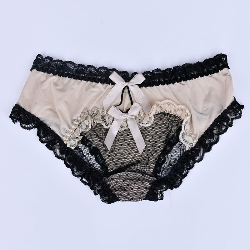 Meeste pitsilised võrg aluspesu sõlmega, madal vöökoht, nailon, 80–90% nailon