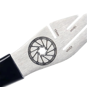 Kompaktni ključ za poravnavanje disknih kočnica bicikla, nehrđajući čelik