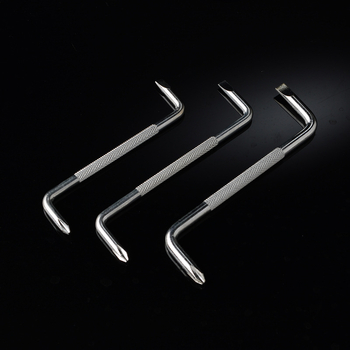 Z formos mini atsuktuvas su magnetine dviguba galva ir kryžiniu galu — Lion Tools