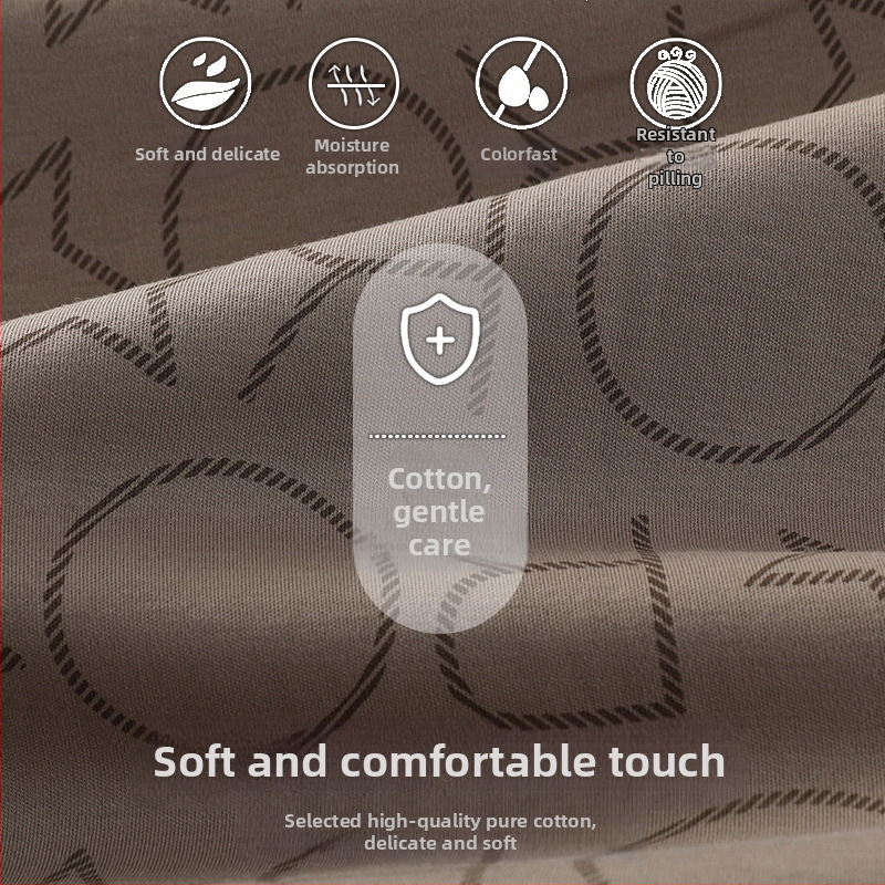 Ανδρικό σετ πιτζάμες από 100% βαμβάκι, αντιβακτηριακό, με μακριά μανίκια και καρντγκάν, οικιακή ενδυμασία, μεσαίου πάχους 201–250 g/m²