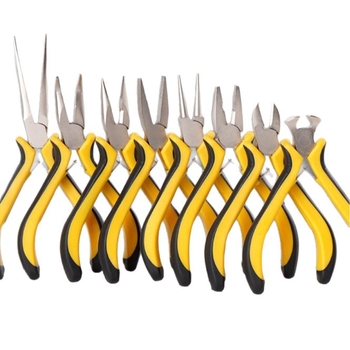 Weibo hardware Комплект клещи: никел-железен сплав, 8 части, игловидни, плоски и кръгли челюсти