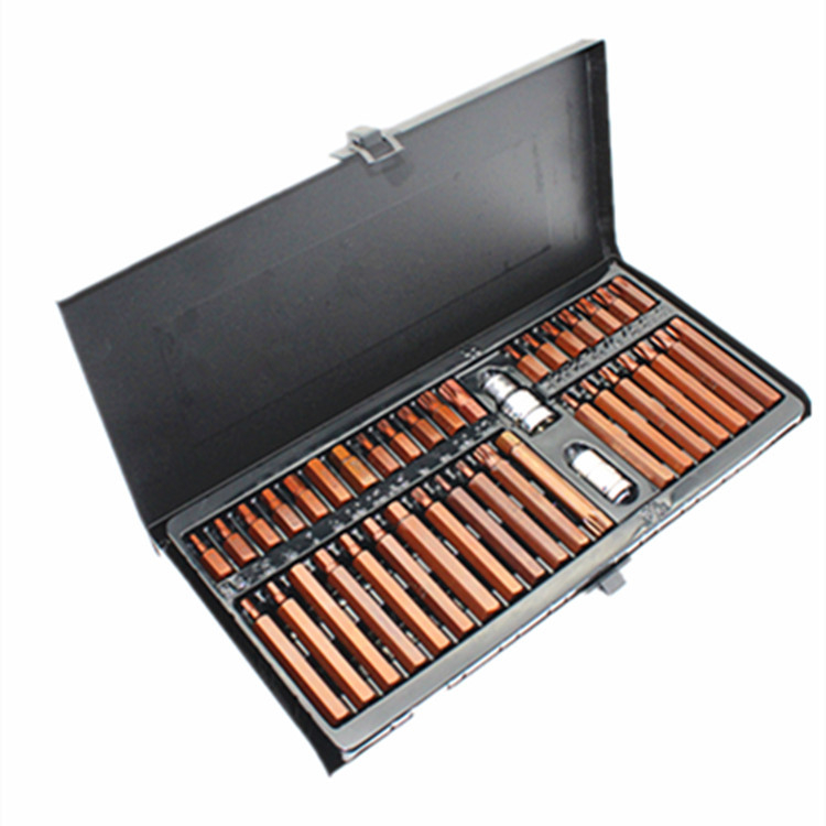 Комплект инструменти с дръжки във форма на сливово цветче, вътрешно-шестогранни гаечни ключове и битове за отвертки от S2 стомана