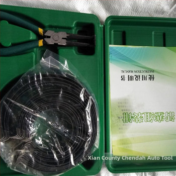 Piestų žiedų montavimo įrankių rinkinys — anglies plienas, Chenda Auto Care, įtraukti: žiedo montavimo įrankiai, išmontavimo/surinkimo replės, įtempimo spaustuvai, grynoji masė 1.46 kg