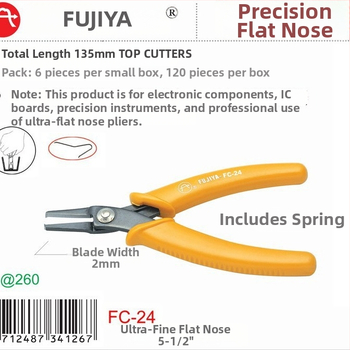 Плосконосни клещи FC-24, 1.0 мм капацитет за срязване, горно рязане