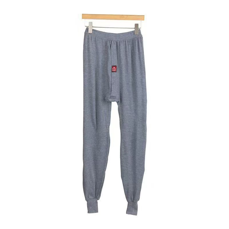 Мъжки термални панталони, плътна памук, дължина 9/10, висока талия, външен плат 80% памук / подплата 60% памук, тегло 181–200 г/м²