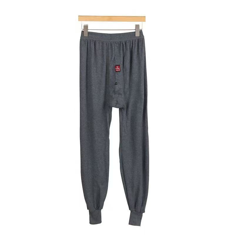 Мъжки термални панталони, плътна памук, дължина 9/10, висока талия, външен плат 80% памук / подплата 60% памук, тегло 181–200 г/м²