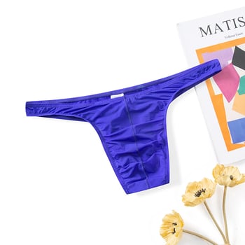 Tangă pentru bărbați din nailon, respirabilă, tricotată, cu buzunar mare în față în formă U și căptușeală din bumbac