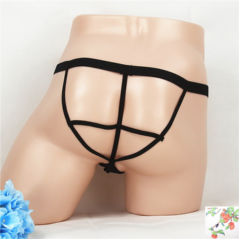 Ανδρικά εσώρουχα από νάιλον με δικτυωτό ύφασμα, U-σχήματος θήκη, διάτρητος σχεδιασμός, βασικό ύφασμα 90% νάιλον, επένδυση καβάλας 8% νάιλον