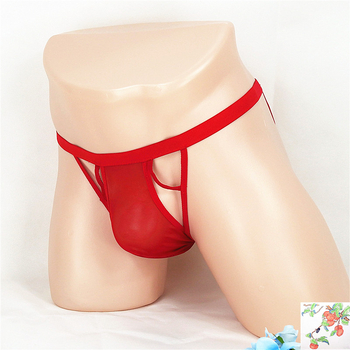 Ανδρικά εσώρουχα από νάιλον με δικτυωτό ύφασμα, U-σχήματος θήκη, διάτρητος σχεδιασμός, βασικό ύφασμα 90% νάιλον, επένδυση καβάλας 8% νάιλον