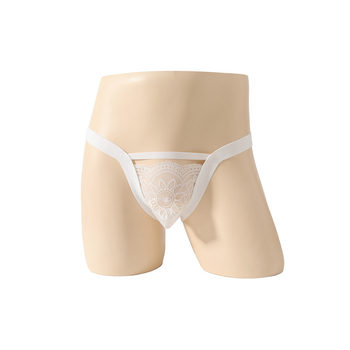 Ανδρικό σέξι εσώρουχο με δαντέλα και ελαστικά ιμάντια — πολυεστερικό ύφασμα, περιεκτικότητα 90–95% πολυεστέρα, μάρκα Izido, κυκλοφορία άνοιξη 2025, συσκευασία: σακούλα