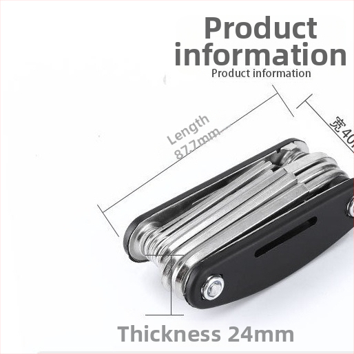 Set alata za popravak bicikla – sklopivi, višenamjenski, alati za popravak guma, set ključeva, marka QY