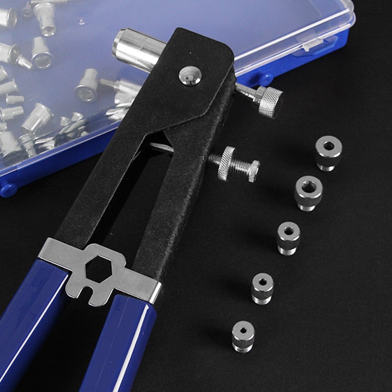 HENG ZE Ръчен комплект за извличане на нит гайки – никел-хромова сплав, 1.2 кг, за ремонт на машини