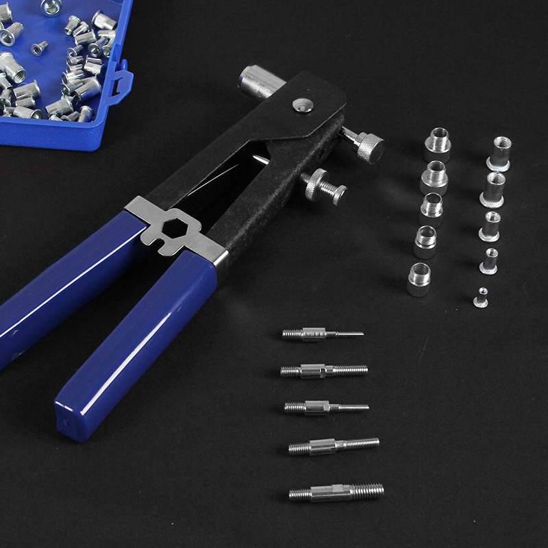 HENG ZE Ръчен комплект за извличане на нит гайки – никел-хромова сплав, 1.2 кг, за ремонт на машини