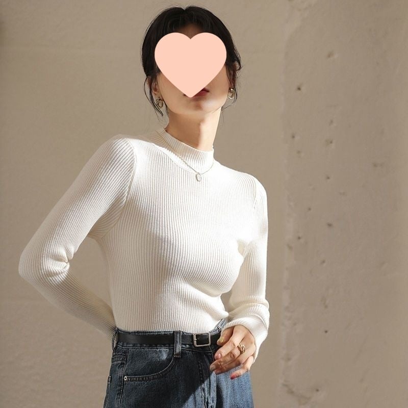 Pulover de damă cu căptușeală de fleece, din bumbac și PU, mâneci raglan, guler rotund, grosime medie