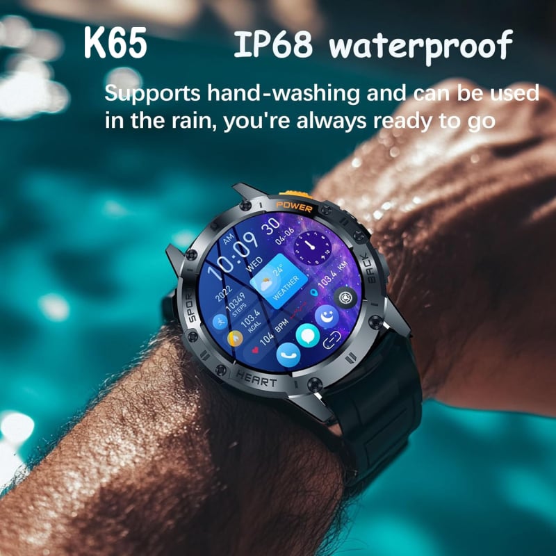 Smartwatch με κλήσεις Bluetooth, παρακολούθηση καρδιακού ρυθμού, μέτρηση αρτηριακής πίεσης, μέτρηση οξυγόνου στο αίμα, παρακολούθηση ύπνου