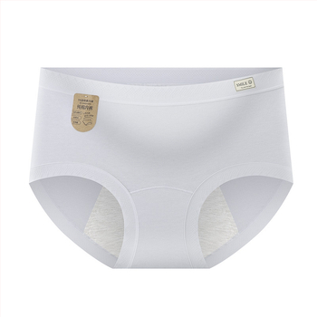 Памучни дамски менструални долнища, антибактериална зона в чатната област, защита от протичане, средна талия, основна тъкан 95% памук, вложка 95% памук.