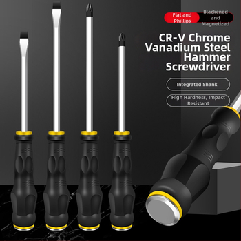 Skrutkovačių komplektas su kryžmine (Phillips) ir plokščia galva, magnetinis, chromo-vanadžio plienas, rankena PP, svoris 0,12 kg