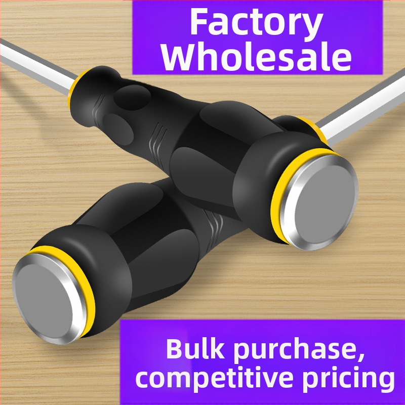 Skrutkovačių komplektas su kryžmine (Phillips) ir plokščia galva, magnetinis, chromo-vanadžio plienas, rankena PP, svoris 0,12 kg