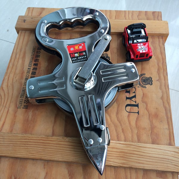 Morino ανοξείδωτος μετρητής ταινίας με πλαίσιο, 30/50/100 m, φορητός για κατασκευαστικά έργα