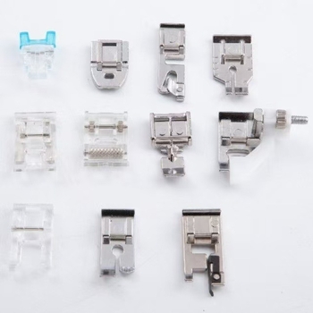 Mini kućni šivaći stroj set dodatne opreme s 11 peta za šivanje (overlock, zatvarač, rub, skriveni šav)