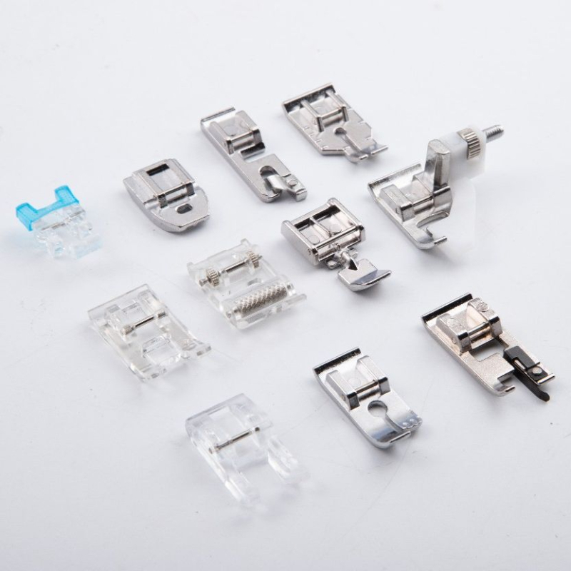 Mini kućni šivaći stroj set dodatne opreme s 11 peta za šivanje (overlock, zatvarač, rub, skriveni šav)
