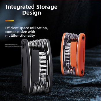 Bunguo 21-u-1 sklopivi komplet alata za popravak bicikla s rezačem lanca Bg-9890